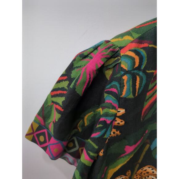 NWOT Farm Rio x Anthropologie Sample Jungle Camp Shirt - Picture 5 of 5